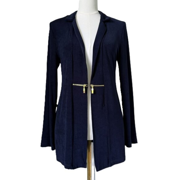 Chico's Jackets & Blazers - CHICO'S TRAVELERS | Long Navy Jacket Sz S